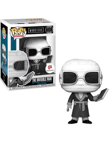 FUNKO POP MOVIES UNIVERSAL STUDIOS MONSTERS HOMBRE INVISIBLE BLACK & WHITE EXCLUSIVO Nº 608 -CAJA ORIGINAL-